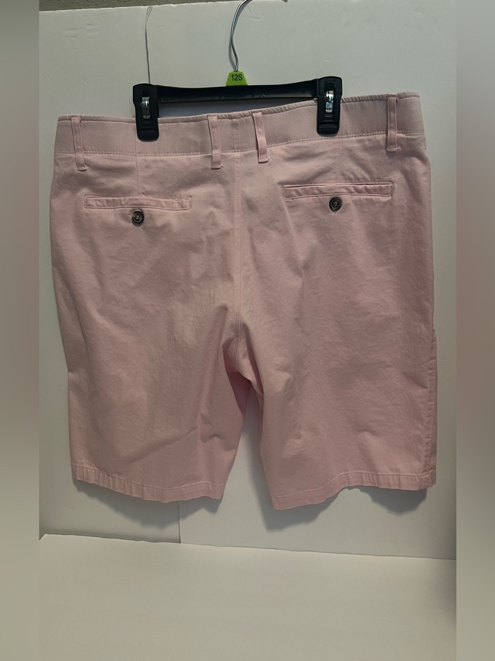 Nat Nast Men”s 10”Pink Chino Flat-Front Cotton Blend Casual Golf Shorts Size 36 - Picture 2 of 10